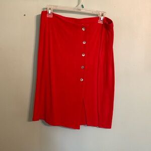 Skies are blue red skirt. Size large.